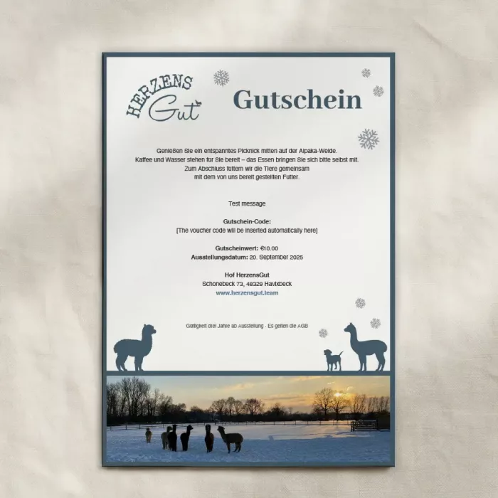 Alpaka-Picknick-Gutschein – Bild 5